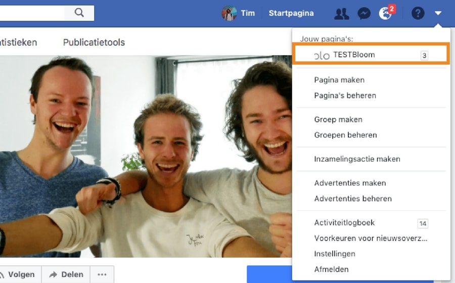 jouw facebook bedrijfspagina terugvinden