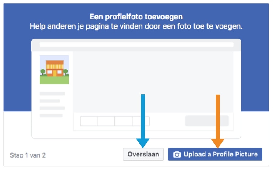 profielfoto van bedrijf toevoegen aan pagina