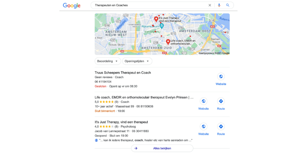 Is Google mijn Bedrijf belangrijk
